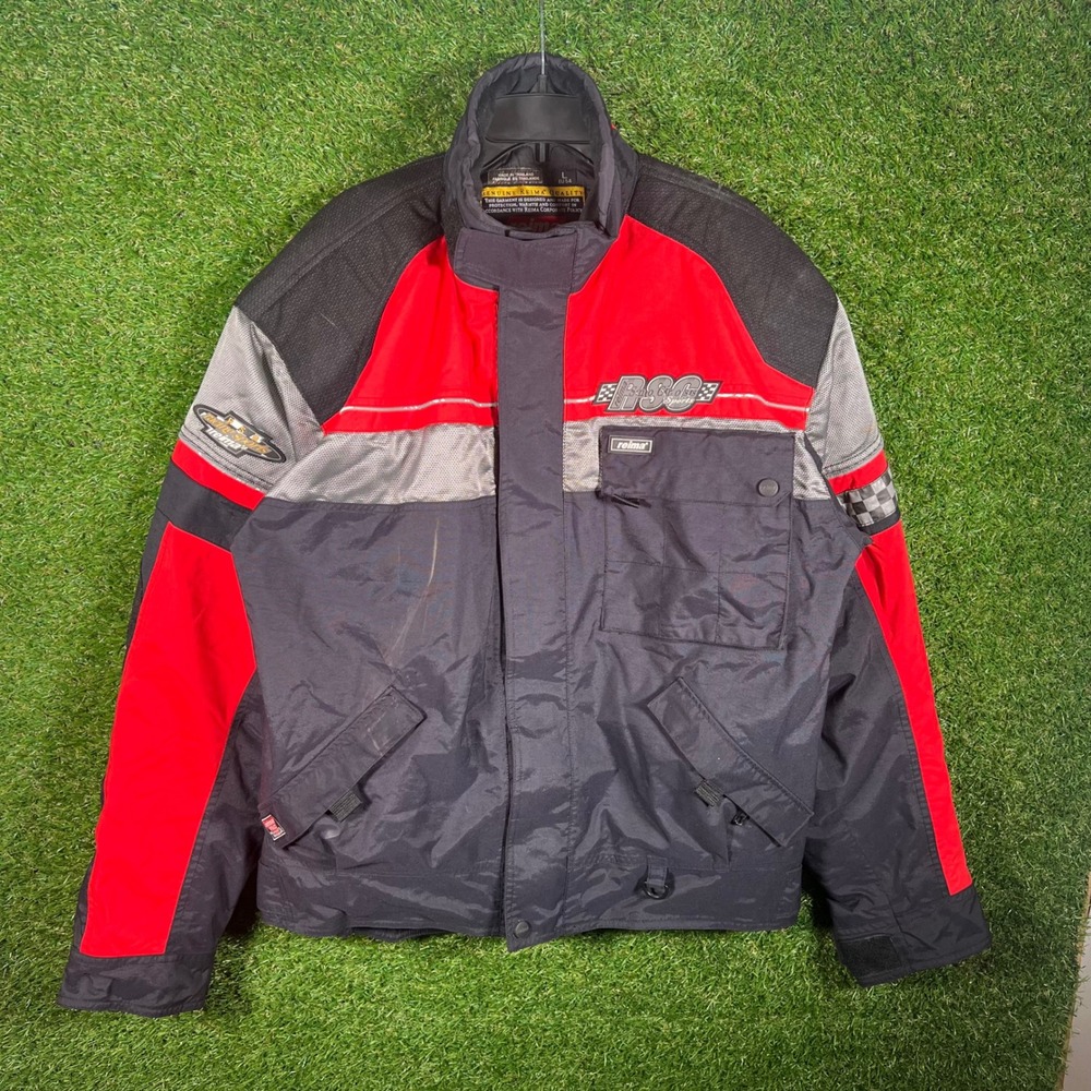 Reima Sportswear Motorcycle‎ Racing Jacket Red Black Grey Mens Large EU 54